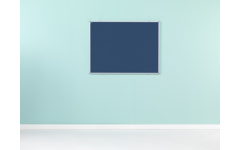 Prikbord Softline profiel 16mm, bulletin blauw, 120x240 cm