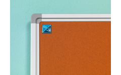 Prikbord Softline profiel 16mm, bulletin oranje, 120x180 cm