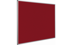 Prikbord Softline profiel 16mm, bulletin rood, 120x180 cm
