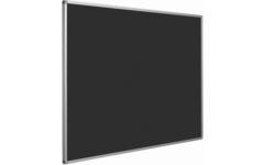 Prikbord Softline profiel 16mm, bulletin zwart, 90x120 cm