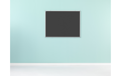 Prikbord Softline profiel 16mm, bulletin zwart, 120x180 cm