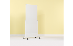 Smit Visual mobiel whiteboard, emailstaal wit, 180x75 cm