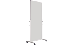 Smit Visual mobiel whiteboard, emailstaal wit, 180x75 cm