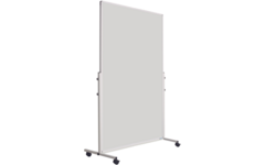 Smit Visual mobiel whiteboard, emailstaal wit, 180x120 cm