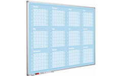 Jaarplanner blauw, Softline profiel, Jan- Dec, NL, 90x120 cm