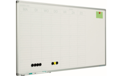 Planbord Softline profiel 8mm Week NL, 60x120 cm