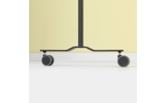 Verrijdbaar Work Board, emailstaal wit, 120x150 cm