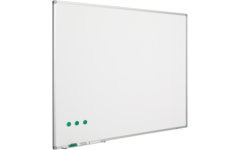 Whiteboard, wit emaille, Softline 8 mm - alu-profiel,150x200 cm