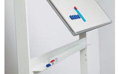 Kantelbord RC10mm profiel, email wit/wit incl. solid onderstel 100x200