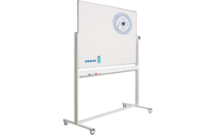 Kantelbord RC10mm profiel, email wit/wit incl. solid onderstel 100x200