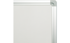 Whitebord emaille 90 x 120 cm, softline profiel, ongemonteerd
