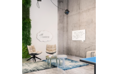 Whiteboard Chameleon emaille gedachtenwolk met zwarte rand 58 × 88 cm