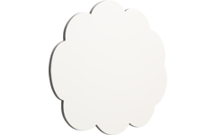 Whiteboard Chameleon emaille gedachtenwolk met zwarte rand 58 × 88 cm