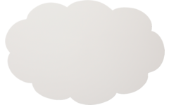 Whiteboard Chameleon emaille gedachtenwolk met zwarte rand 88 × 118 cm
