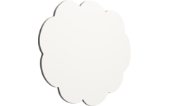 Whiteboard Chameleon emaille gedachtenwolk met zwarte rand 88 × 118 cm