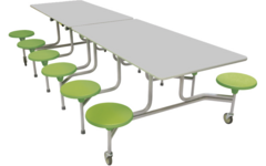 Rechthoekige tafel, 12-zitter 305 x 74 x 150 cm(LxBxH)