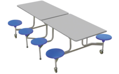 Rechthoekige tafel, 8-zitter 243 x 74 x 150 cm (LxBxH)