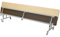 3-in1 tafel/zitbanken, H74 183cm x 74cm (zithoogte 42,5cm)