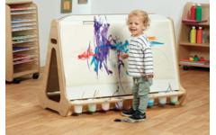 Ezel Dubbelzijdige met 4 stations, Schoolbord/whiteboard, PT1064