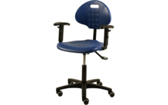 Leidsterstoel PUR blauw met armleuning