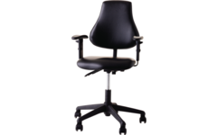 Leidster / voedingsstoel Comfort zwart met armleggers