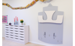 Opklap picknick bank voor binnen L120XB120XH51cm indoor zithoogte 32cm, inclusief montage
