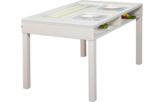 Ontdektafel binnen met 2 vergrootglazen en lichtbak B125xD75xH73 cm, (excl. Montage)