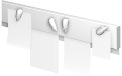 Info Rail magnetisch wit, 200 cm, incl. bevestigingsmateriaal