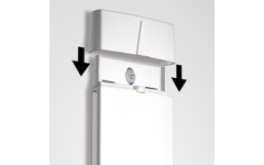 Card Rail wit, 114 cm, inclusief bevestigingsmateriaal en magneetjes