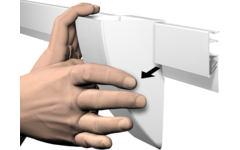 Opbergbakclip wit