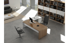 Werkplek T45 hoekopstelling 73 cm hoog, 200 x 194 cm incl. ladekast