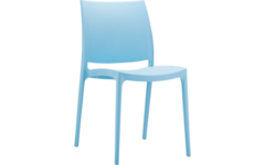 Stoel Maya kunststof, vierpoot, stapelbaar