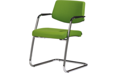 Stoel Passepartout 20, BN-stof sledemodel zwart