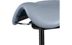 Zadelkruk zithoogte 46-61 cm, luxe kunstleder Lichtblauw/3