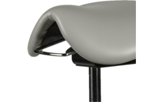 Zadelkruk zithoogte 46-61 cm, luxe kunstleder Lichtgrijs/6