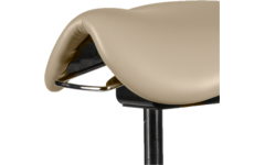 Zadelkruk zithoogte 46-61 cm, luxe kunstleder Naturel/12