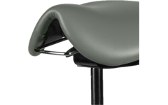 Zadelkruk zithoogte 46-61 cm, luxe kunstleder Olijf/16