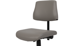 Stoel zithoogte 43-57 cm, luxe kunstleder Donkergrijs/10