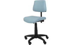 Stoel zithoogte 43-57 cm, luxe kunstleder Lichtblauw/03