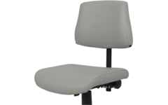 Stoel zithoogte 43-57 cm, luxe kunstleder Lichtgrijs/06