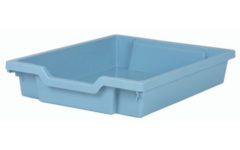 Gratnell lade F1 - 31 x 43 x 7,5 cm (lxdxh), Steel Blue (08)