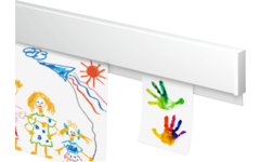 Info Rail wit 100 cm (inclusief bevestigingsmateriaal en eindkappen)