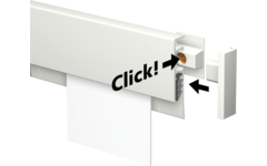 Info Rail wit 200 cm (inclusief bevestigingsmateriaal en eindkappen)