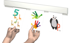 Info Rail wit 200 cm (inclusief bevestigingsmateriaal en eindkappen)