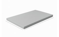 Aankleedmatras 95 x 70 x 4 cm, stof 8x 32M801 classic grijs