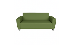 Bank Rolo 2-zits, geremde wielen, stof 8x 32M4119 groen