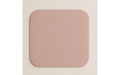 Grondboxmat 160x160x2 cm, 4 rondingen, stof 8x32M4645 classic bruin