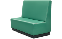 Bank Loco 120 cm, op plint, stof 8x 32M4120 trend groen