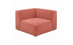 Zitelement Harley | Corner, Stofgroep Harlow Reishi, zwarte doppootjes