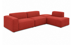 Zitelement Harley | Arm, Stofgroep Harlow Reishi, zwarte doppootjes